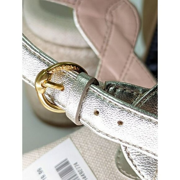 Cole Haan Cloudfeel Women's Espadrille Wedge Heels Linen Size 7.5 MSRP $160 - Picture 4 of 7